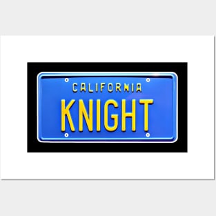 Knight Rider KITT Car License Plate Posters and Art